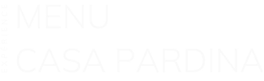 Casa Pardina Menu Expérience