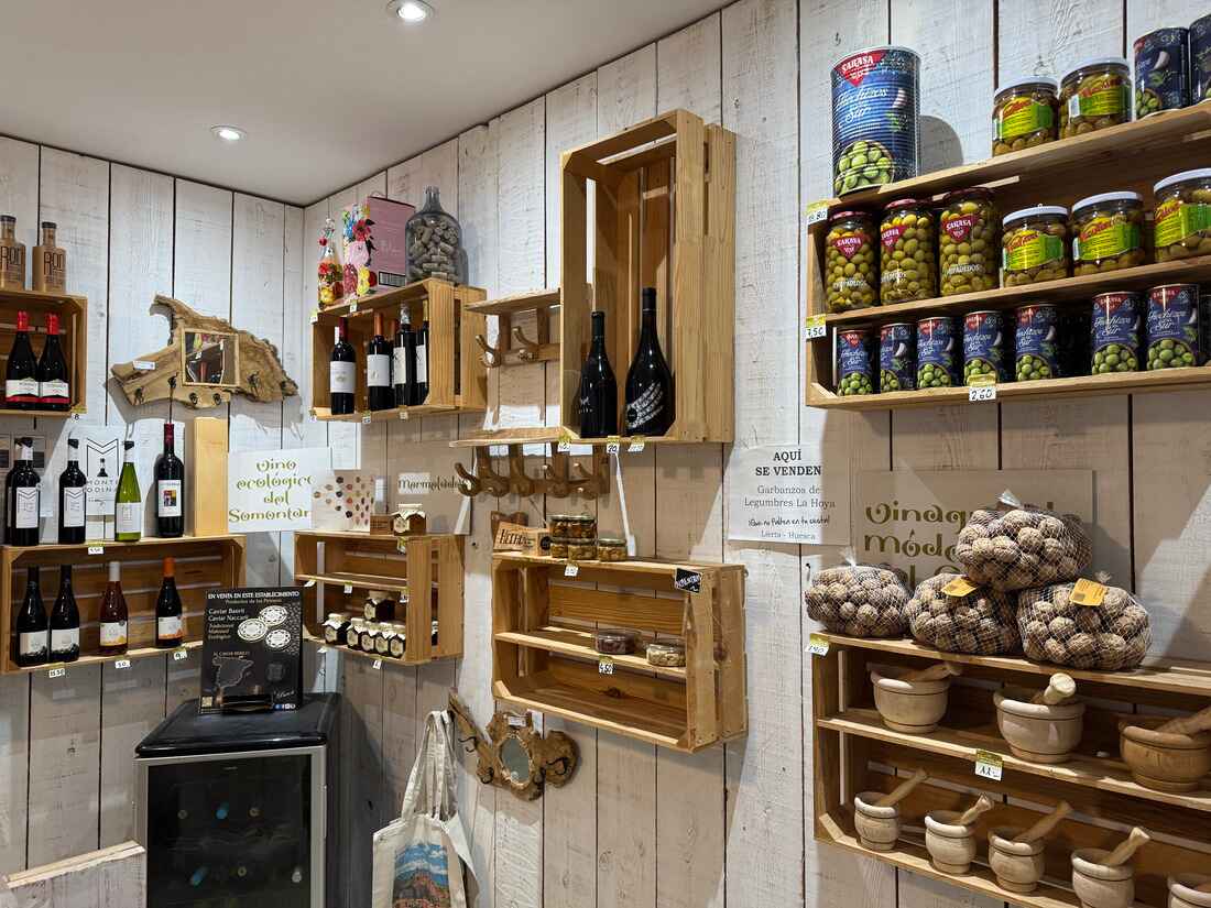 Mermeladas de Elasun en la tienda de Alquézar